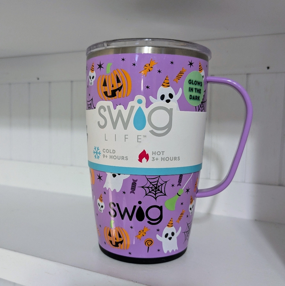 Swig Life Glow in the Dark Halloween Travel Mug 18oz. Hocus Pocus